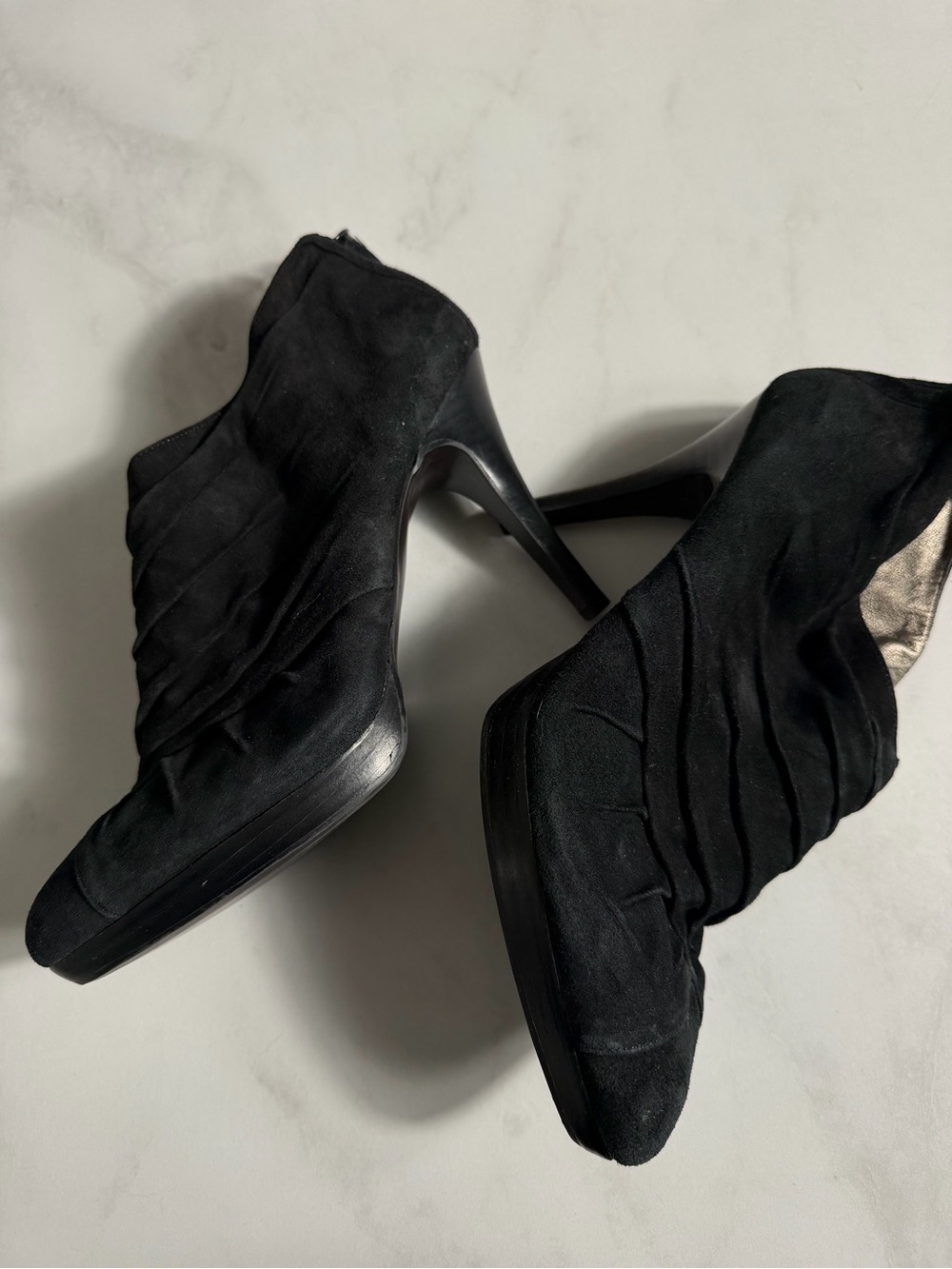 Banana Republic Women's Black Suede High Heel Booties